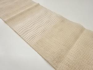 絽綴れ変わり横段模様織出し名古屋帯